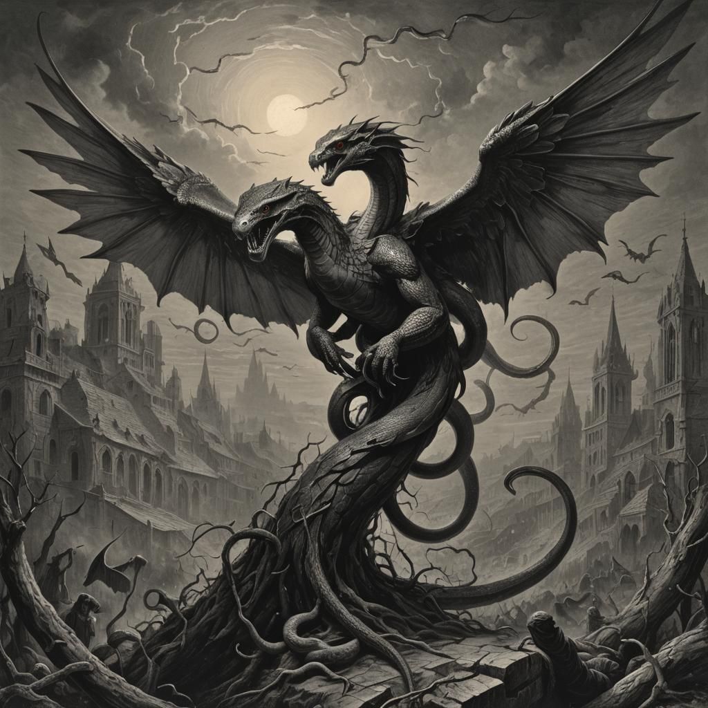 Winged snake