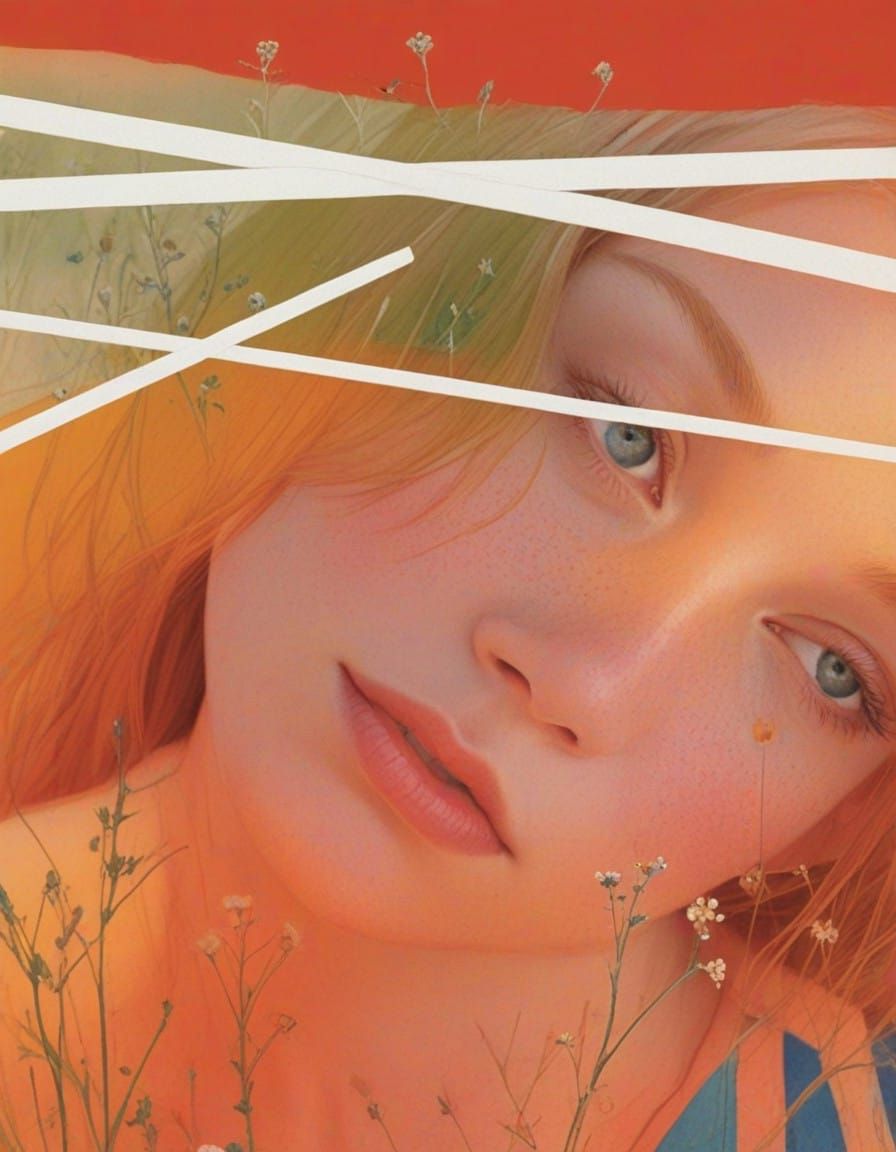 Hauntingly Beautiful Portrait in Expressive Textures