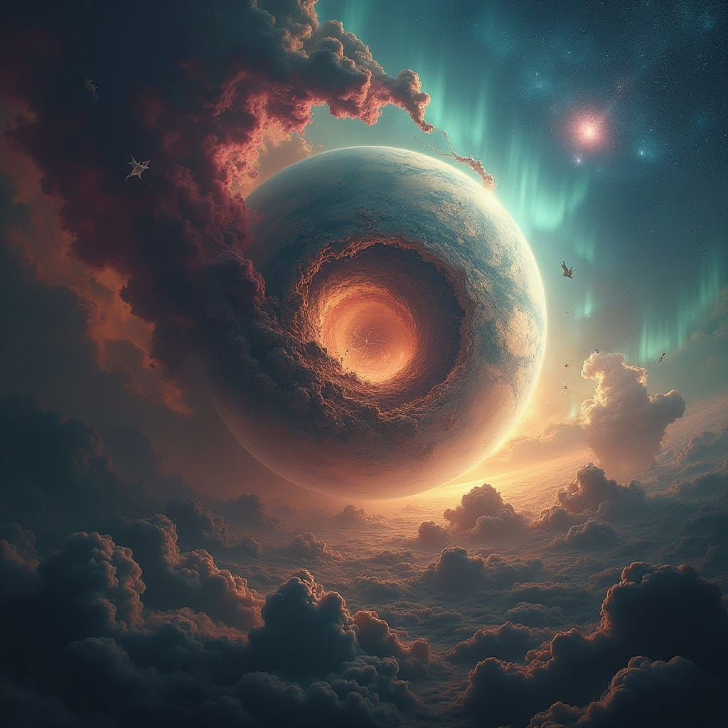 Cosmic Cataclysm in Vast, Vibrant Colors