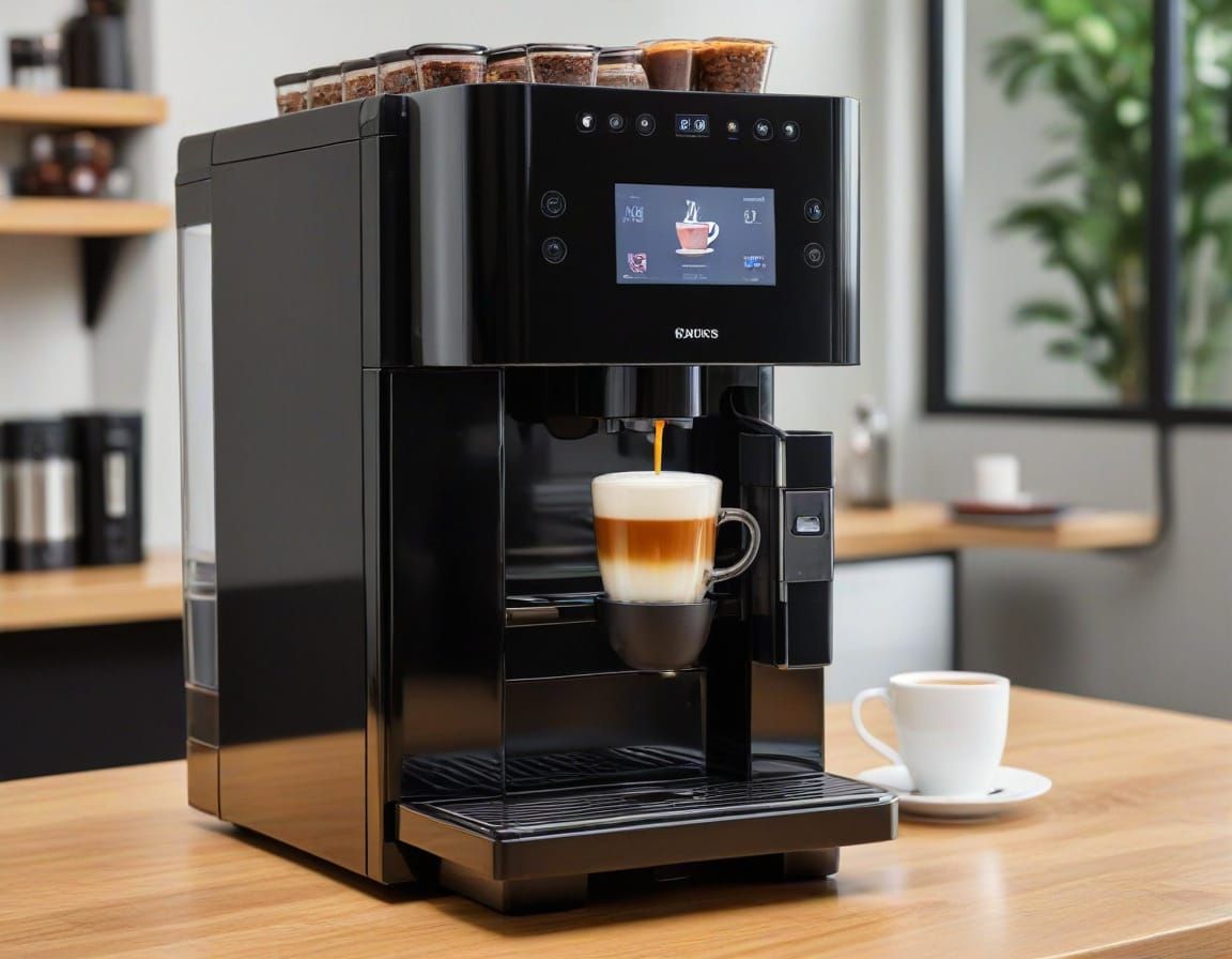 Surreal Office Fantasy: Coffee Machine Grants Wishes