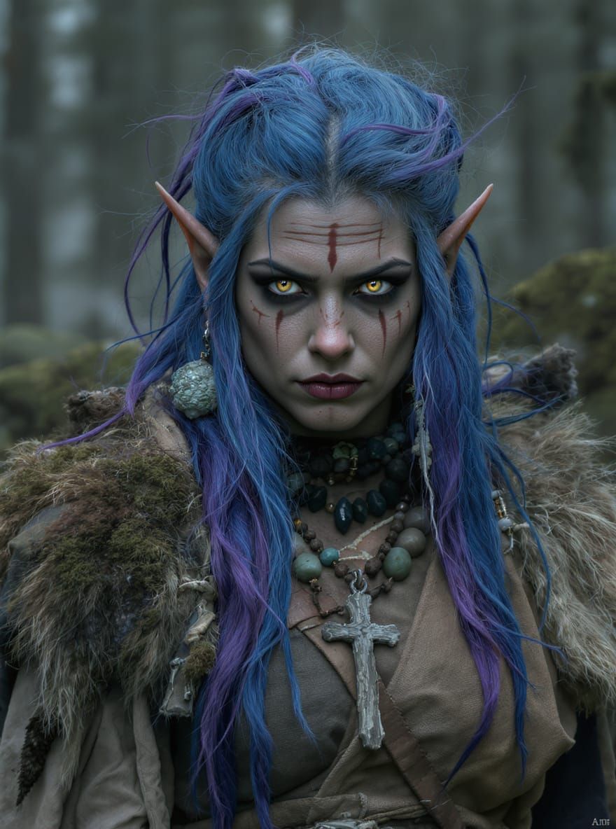 Wild Scandinavian Spirit in Trollpunk Style