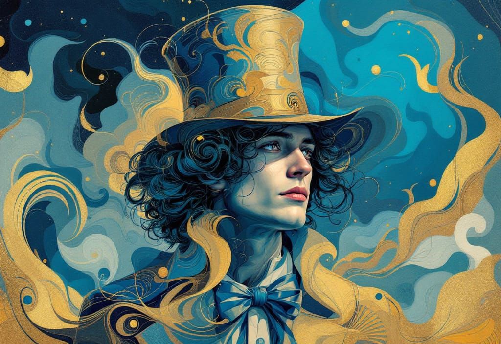 Wizard of Oz Portrait in Leyendecker Style