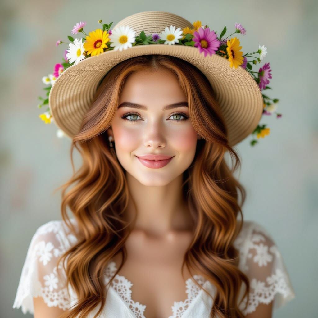 Ethereal Portrait of a Woman in Impressionistic Style