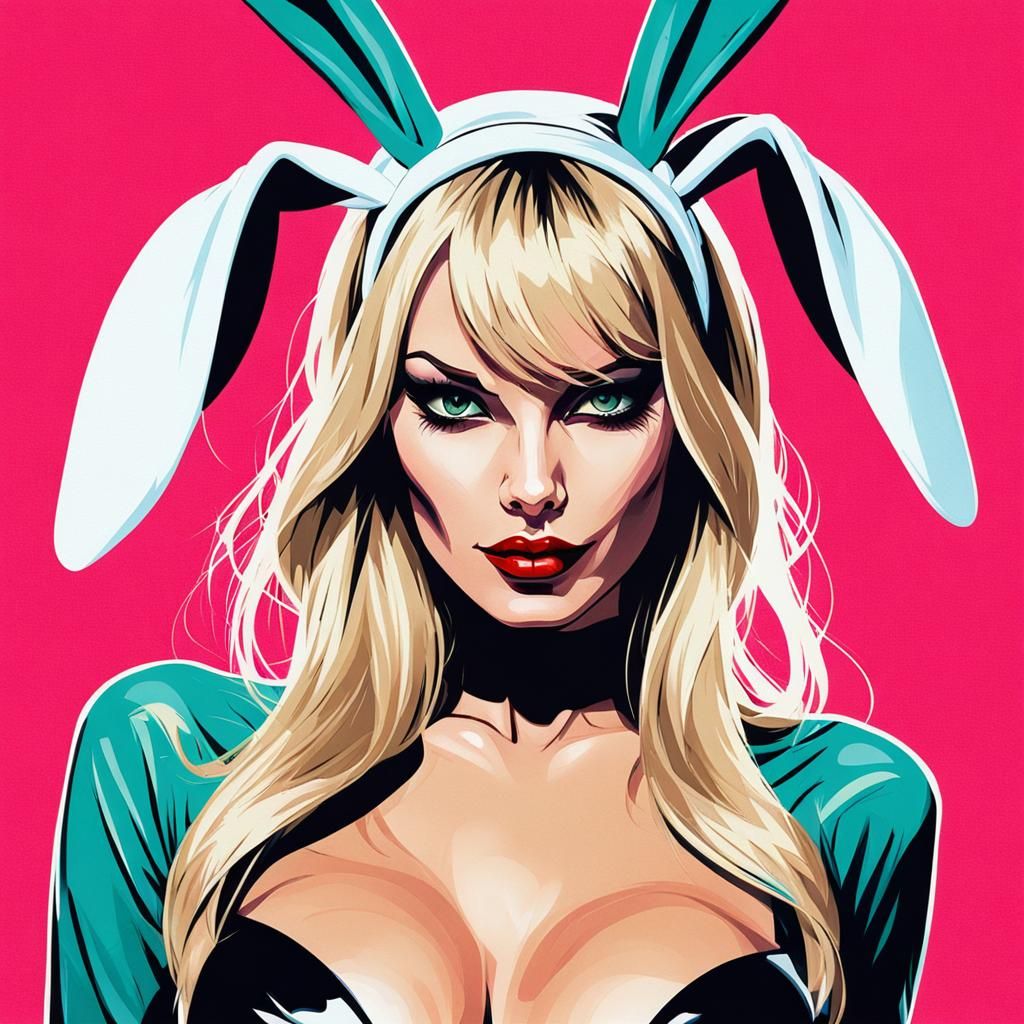 Gwen Stacy as Playboy Bunny: Abstract Art