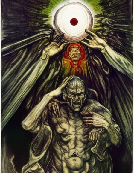 Disturbing Bible Scene: Abraham's Sacrifice in Horror Art