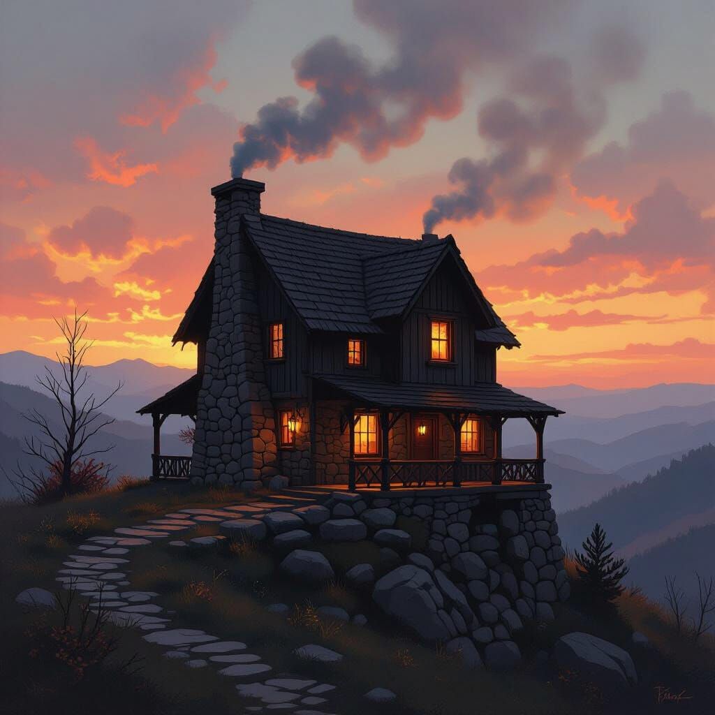 Emberglow Foothills Tavern at Dusk