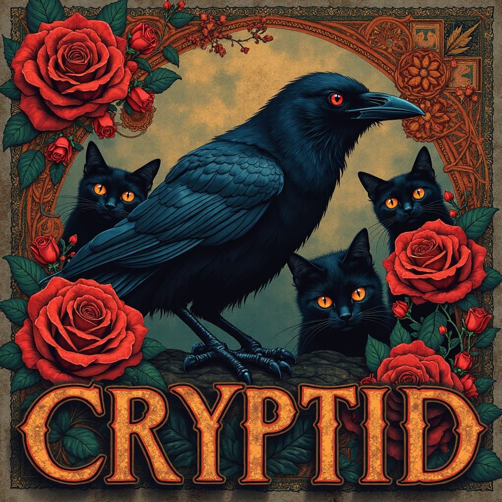 Eerie Bauhaus Collage Art Print in Dark Vintage Style