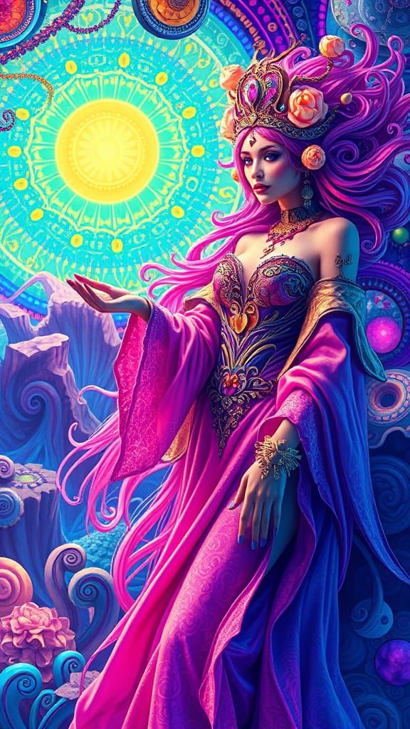 Trippy psychedelic paramour