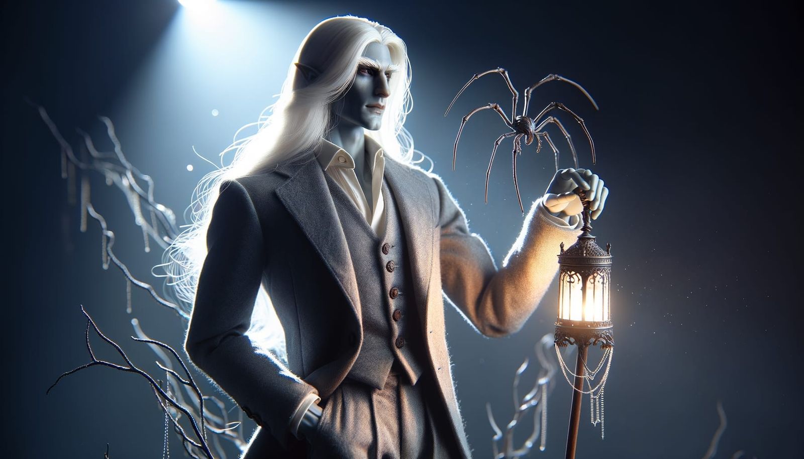 dapper drow in suit