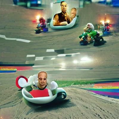 Vin Diesel as Mario Kart Character