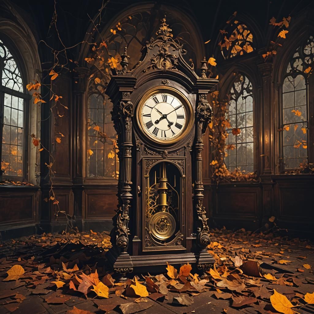 A grandfather clock