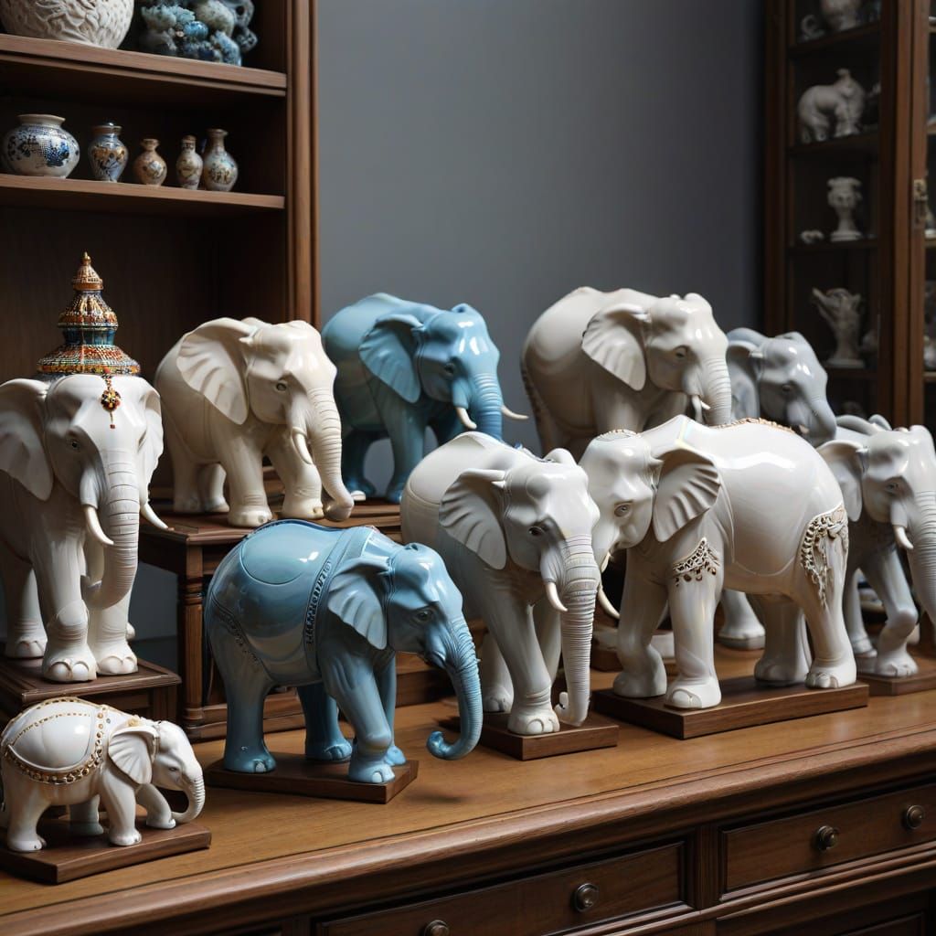 A bunch of ceramic, wooden, stone, glass, crystal, and porce...