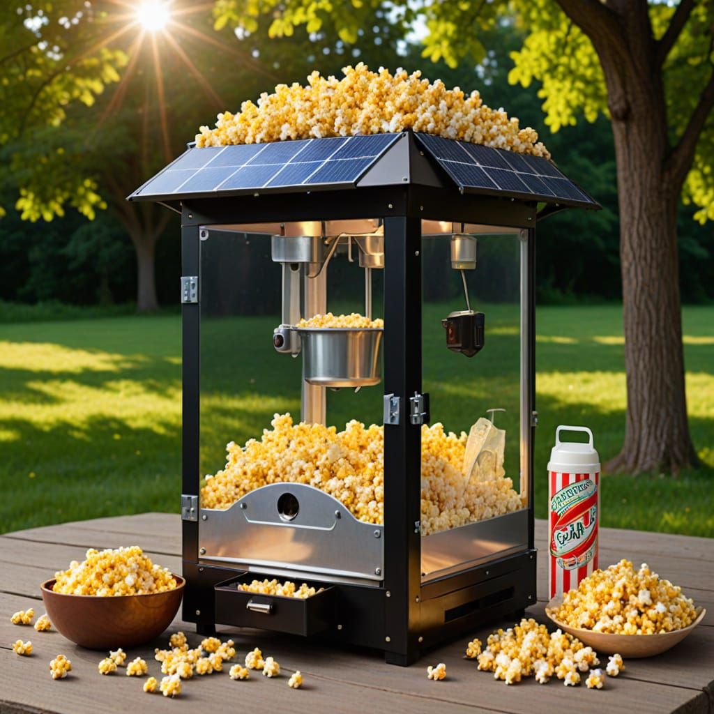 Solar Powered Popcorn Maker