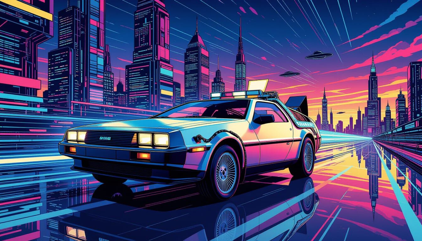 Vibrant Comic Art of Future Memories