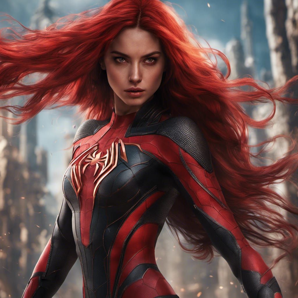 Ana De Armas as Young Spiderwoman: Fantasy Art