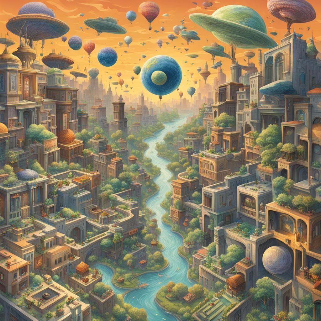 Abstract AI Image: Confusing Nonsense Art