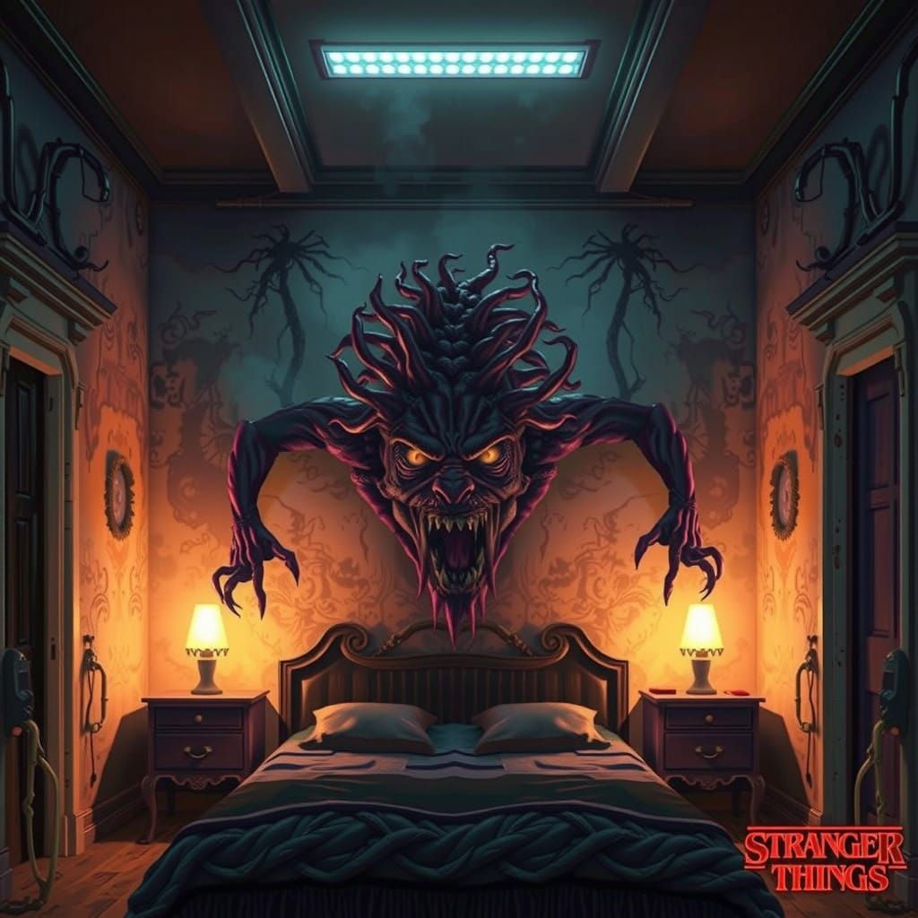 Mysterious Demogorgon Monster Emerges from Upside Down Shado...