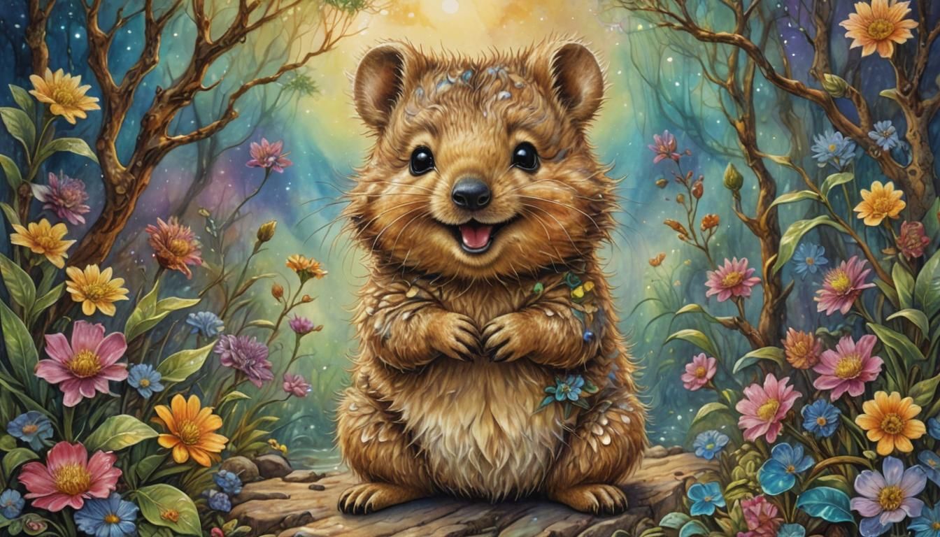 Quirky Chibi  quokka