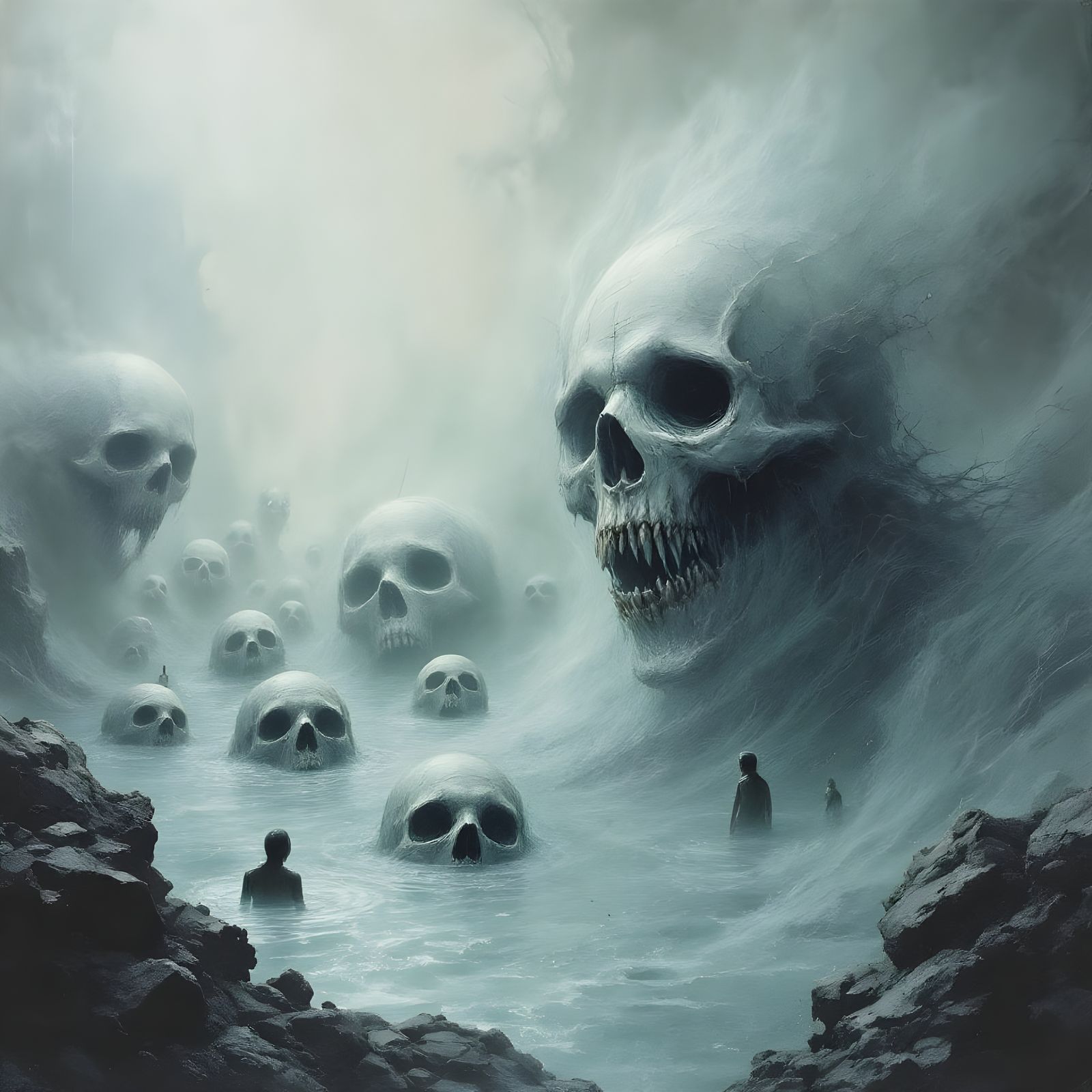 Abstract Horrors in Sci-Fi Drowning Scene