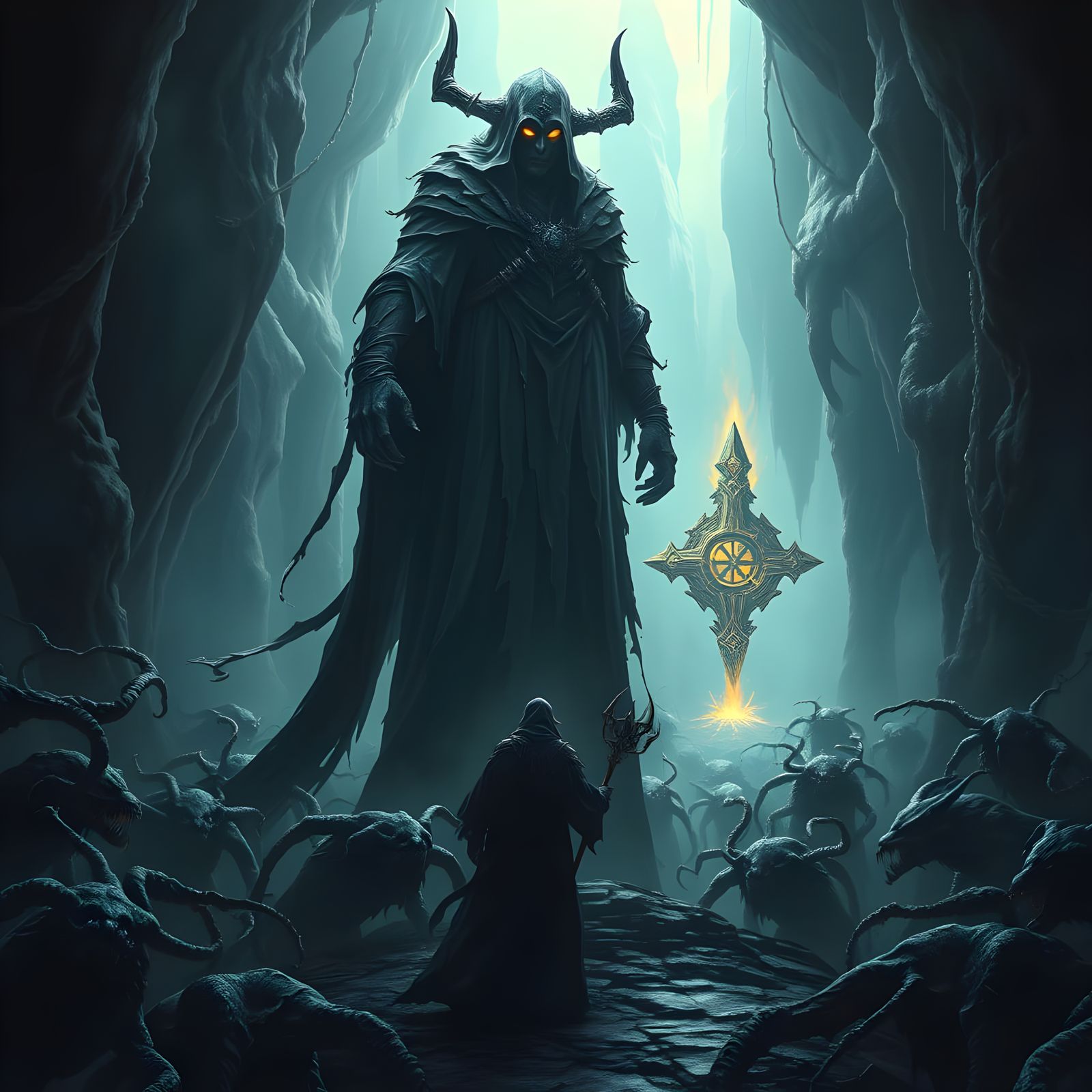 Darkspawn Army Converges on Glowing Totem in the Deep Roads