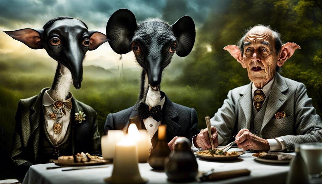 Surreal Alien Restaurant Celebration in Professional Photogr...