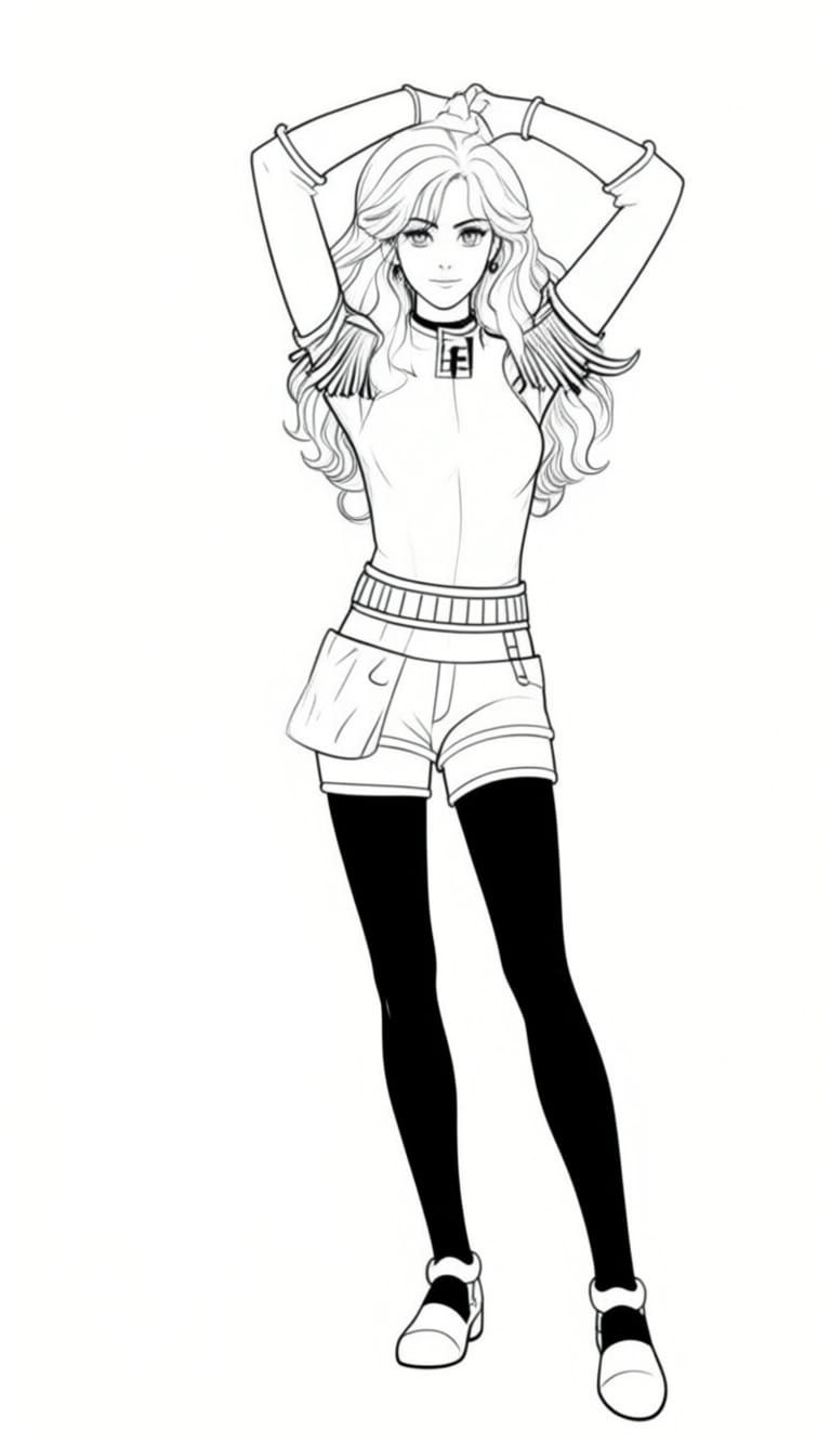 Woman Replicates Man's Pose in AI Art