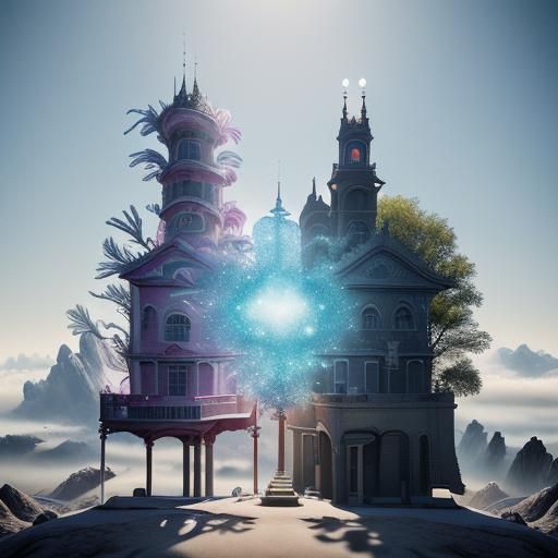 Surreal Landscape Inspired by Dali and Magritte