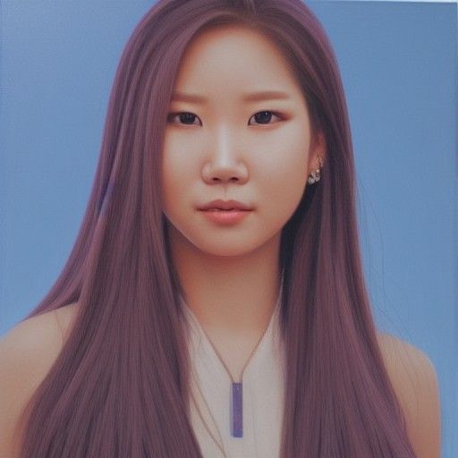Photorealistic Oil Painting of Solar from Mamamoo
