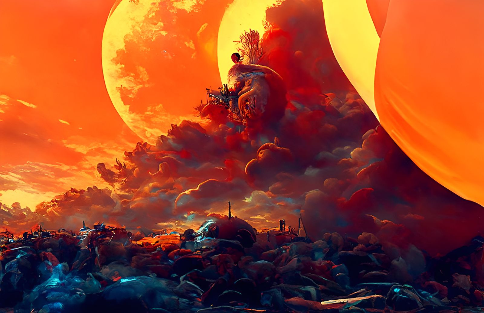 Mechanical Angel's Descent: Hyperrealistic Clockwork Art