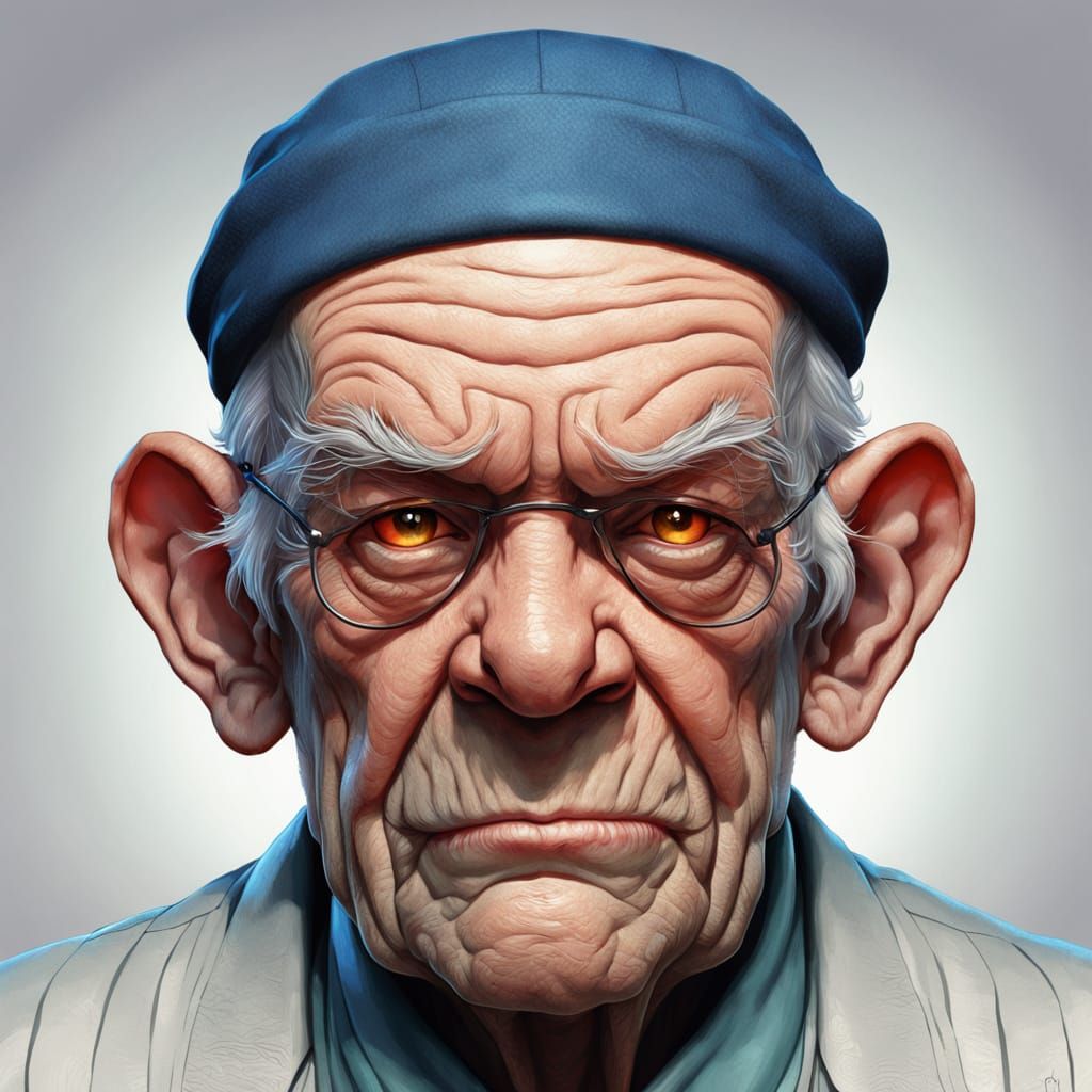 Hyperdetailed Portrait of Mr. Magoo in Artgerm Style