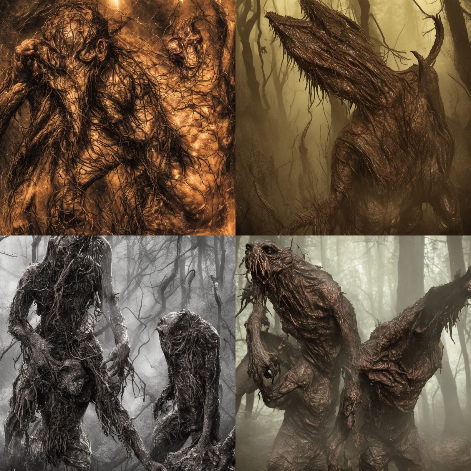 Crackled Skin Creature Emanating Putrid Mist