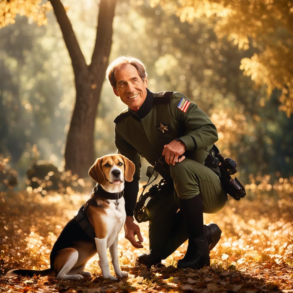 Captain Archer and Beagle on Earth: Cinematic Still