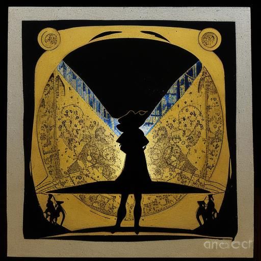 Mouse and Cheese Silhouette Art