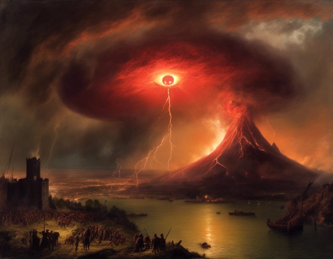 Epic Lord of the Rings Battle with Fiery Eye