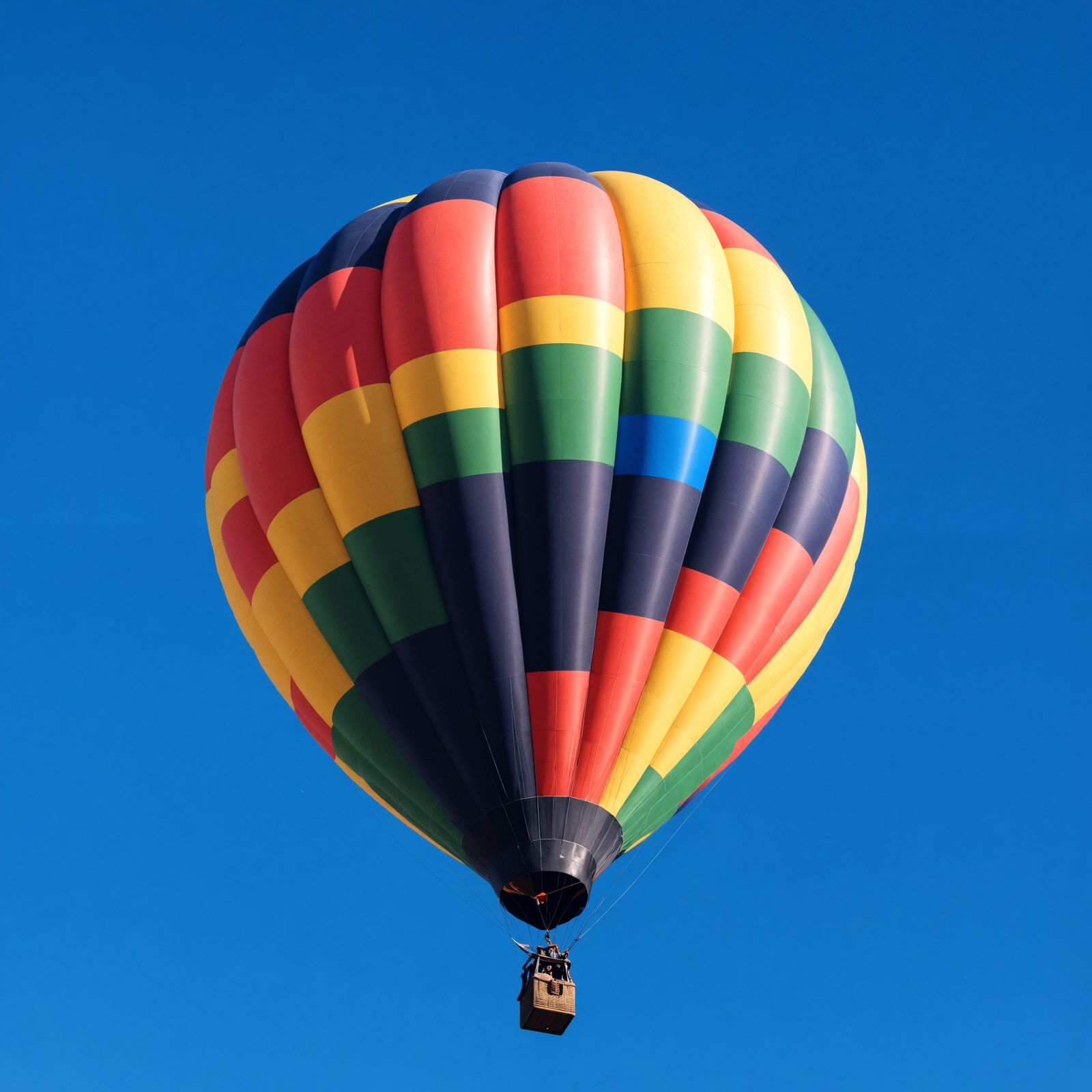 Hyperrealistic Hot Air Balloon in Cinematic Composition