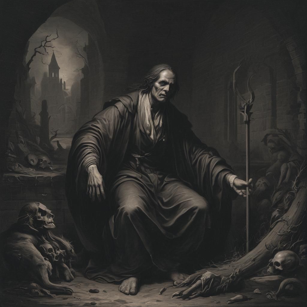 Grimdark Image in Baroque Style