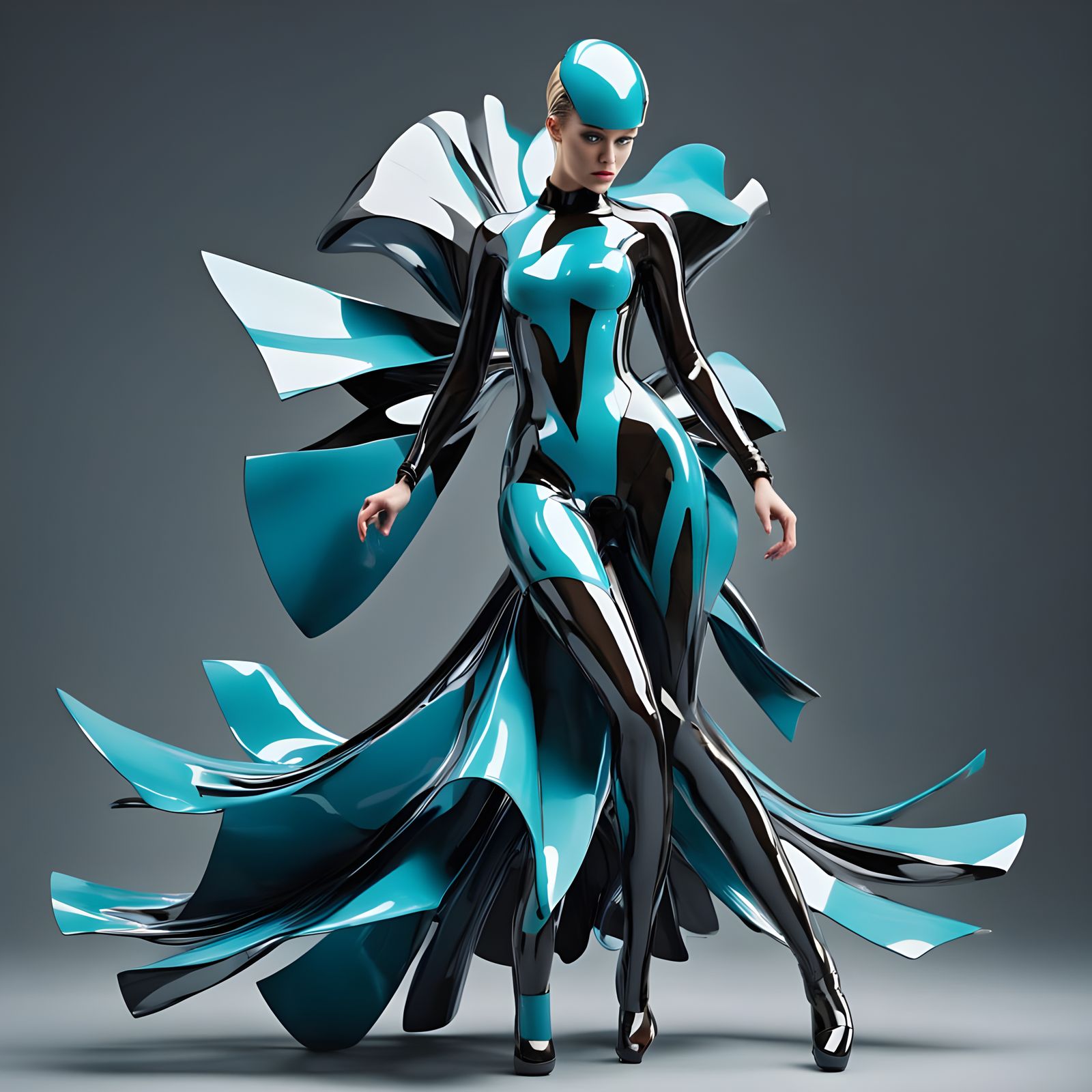 Ethereal Cyberpunk Goddess