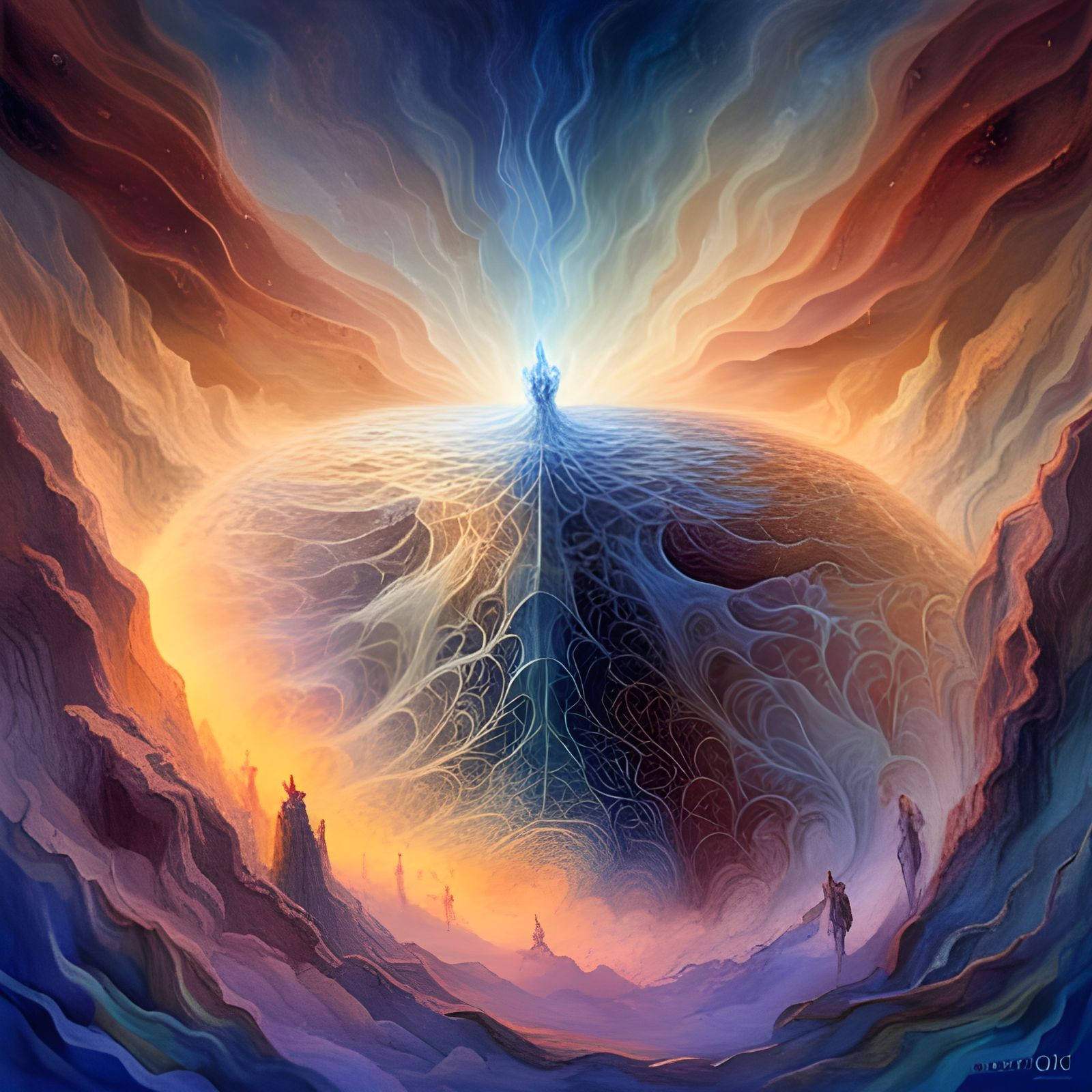 Elves Versus Demons in a Neon Cave