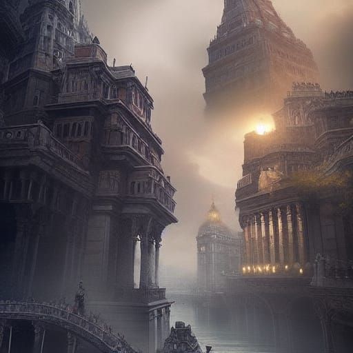 Epic Cinematic Man: Dramatic Digital Matte Painting