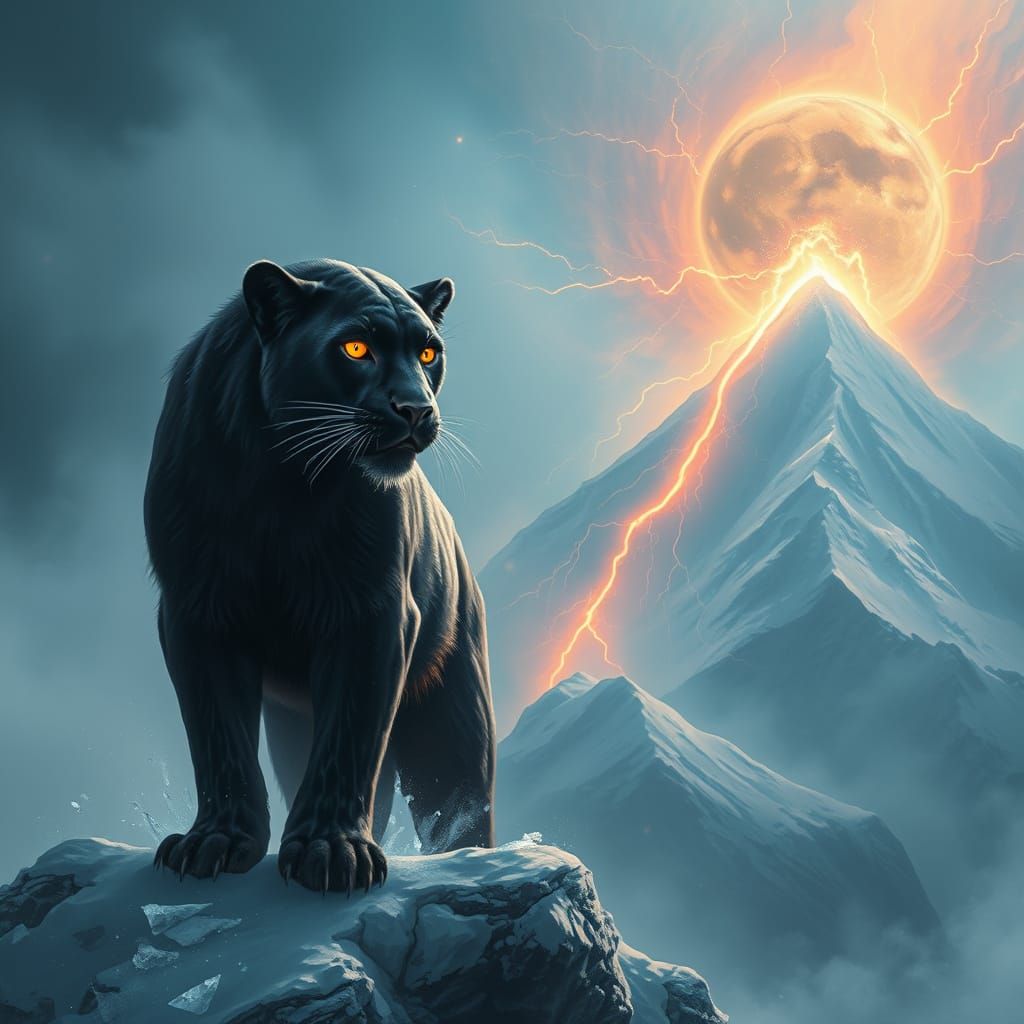 Ethereal Panther of Elemental Fury