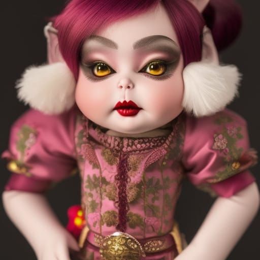 Living Vampire Cabbage Patch Doll in 3D