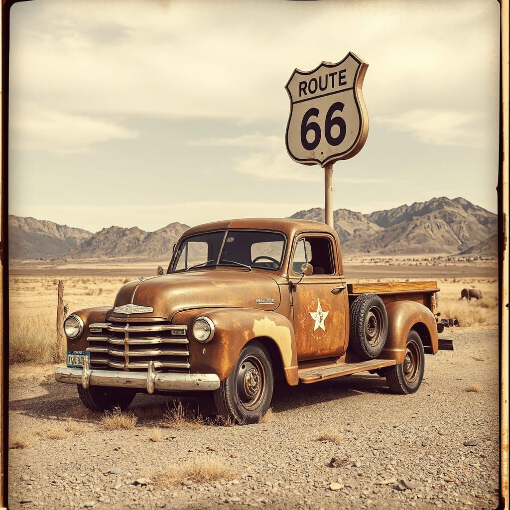 Dieselpunk Route 66 Roadster Roams the American West
