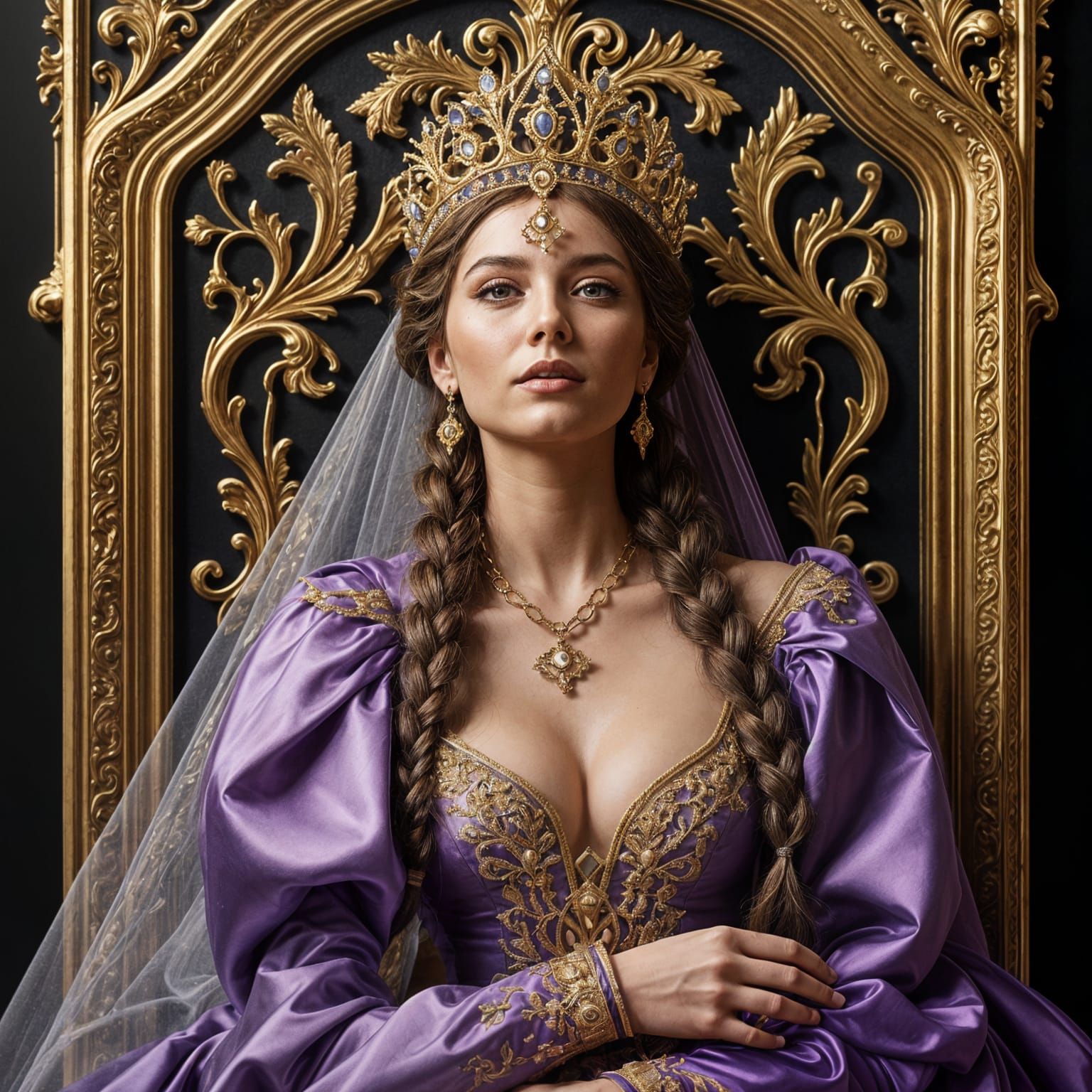 Tsarina in Golden Regalia, Pre-Petrine Era Attire