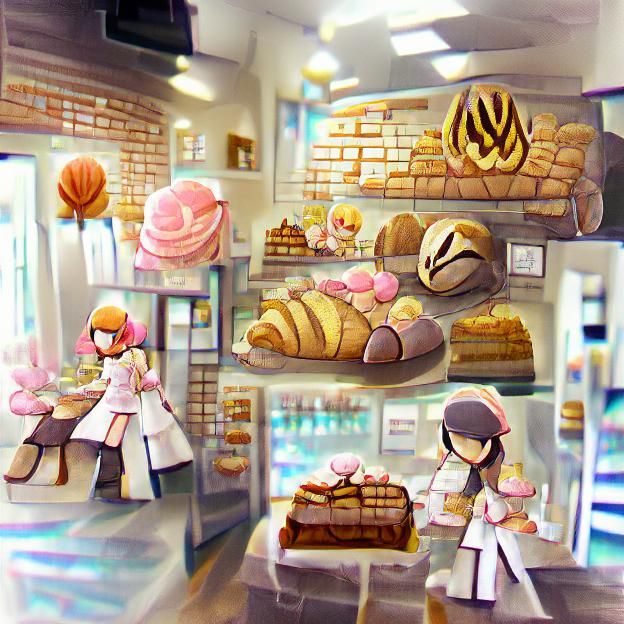 Charming Bakery Display of Sweet Treats