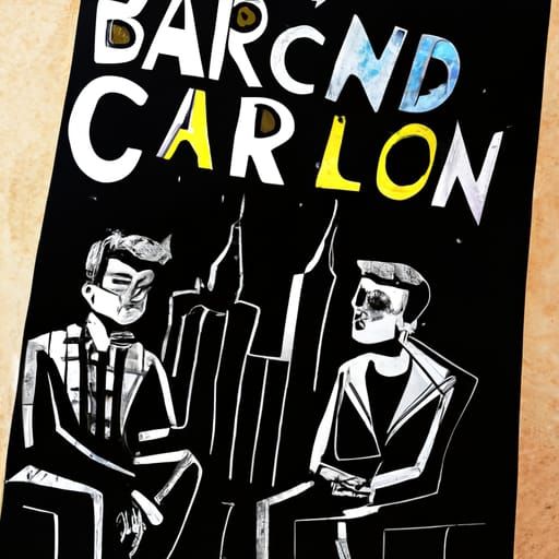 Barcelona in Vibrant Comic Book Art Style