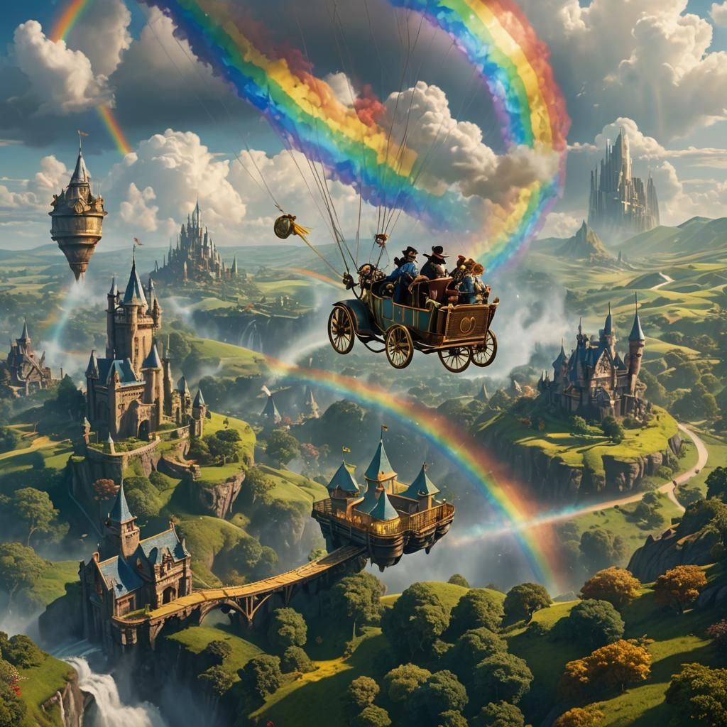Dorothy Flies to the Rainbow in Magical Machine