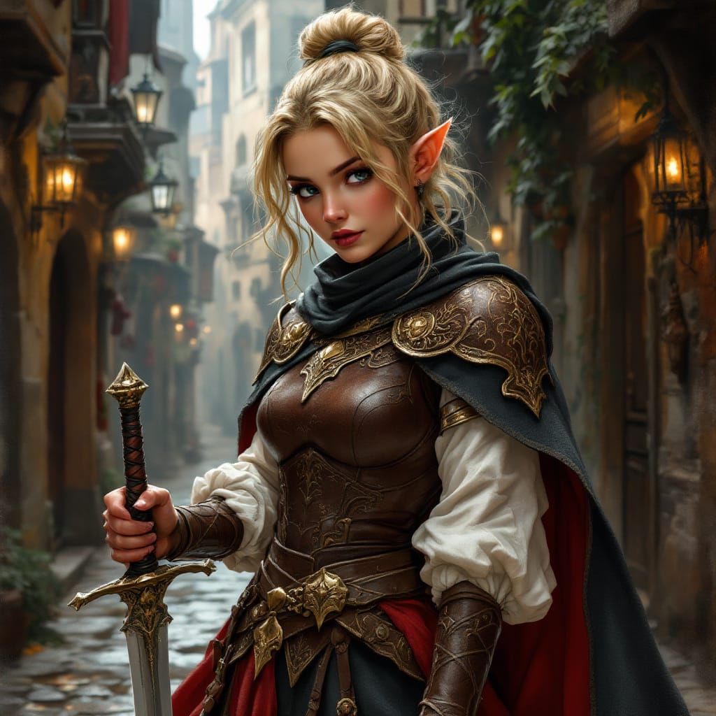 Halfling Rogue in Tavern, Dnd-Style Fantasy Art