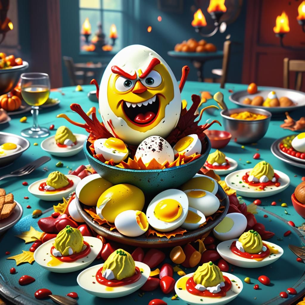 Thanksgiving: Angry Deviled Eggs Run Amok