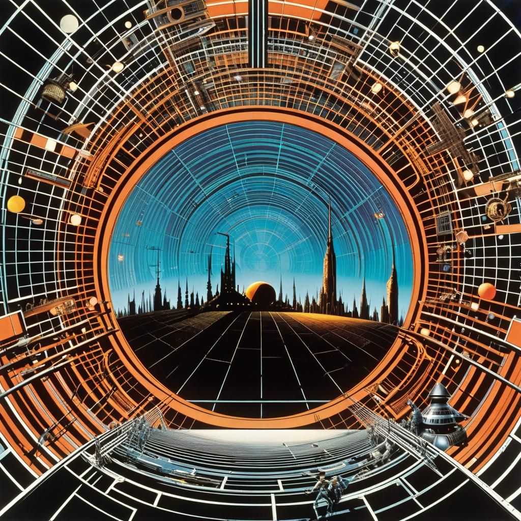 Surreal Cityscape Inspired by Film and Art