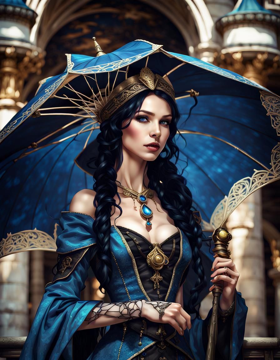 Elven Princess with black hair